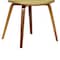 Armen Living Jaguar Mid-Century Dining Chair in Walnut Wood and Green Fabric LCJASIWAGREEN - alternate 2